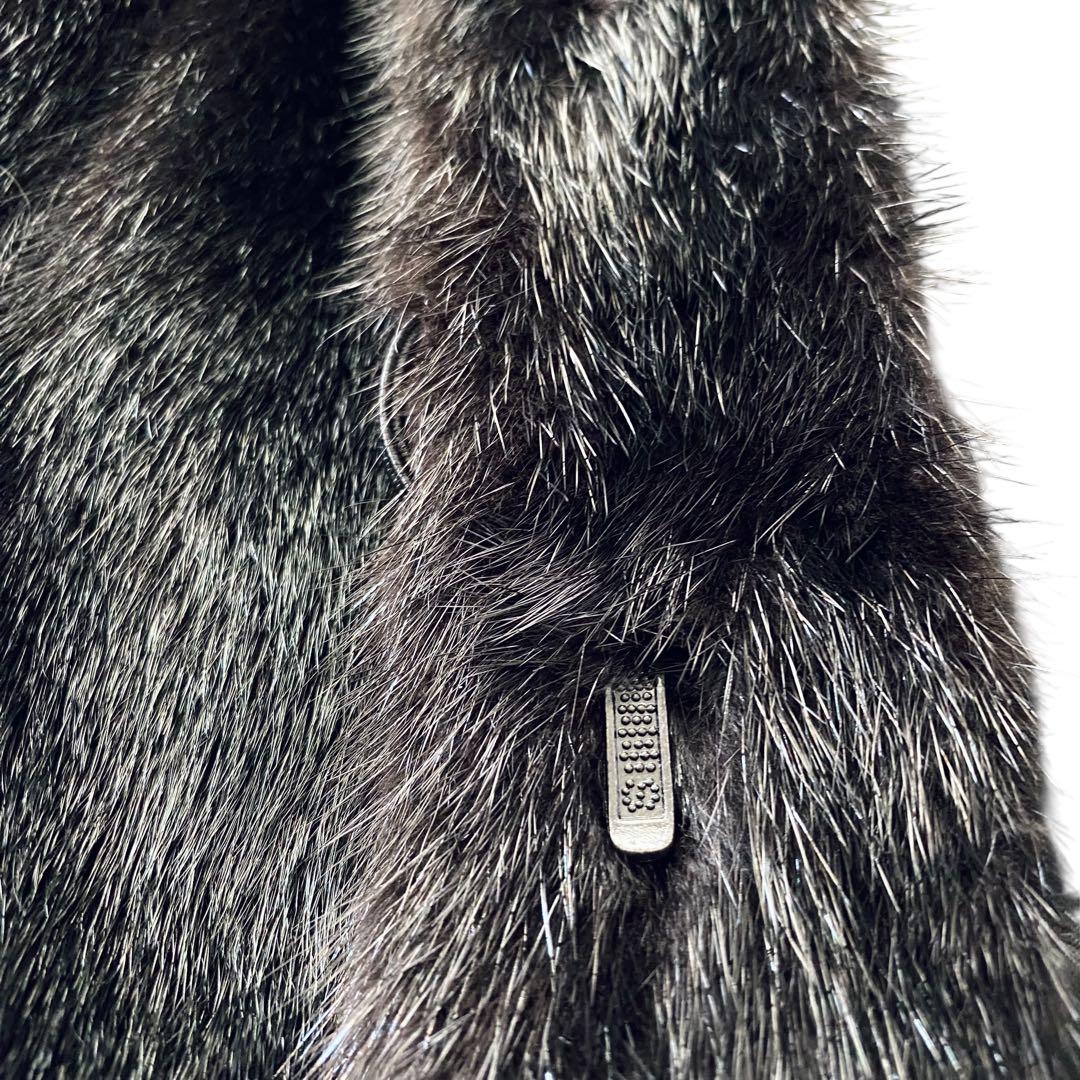 MOONBAT FOND ムーンバット【高級素材】ブラックミンク ロングコート