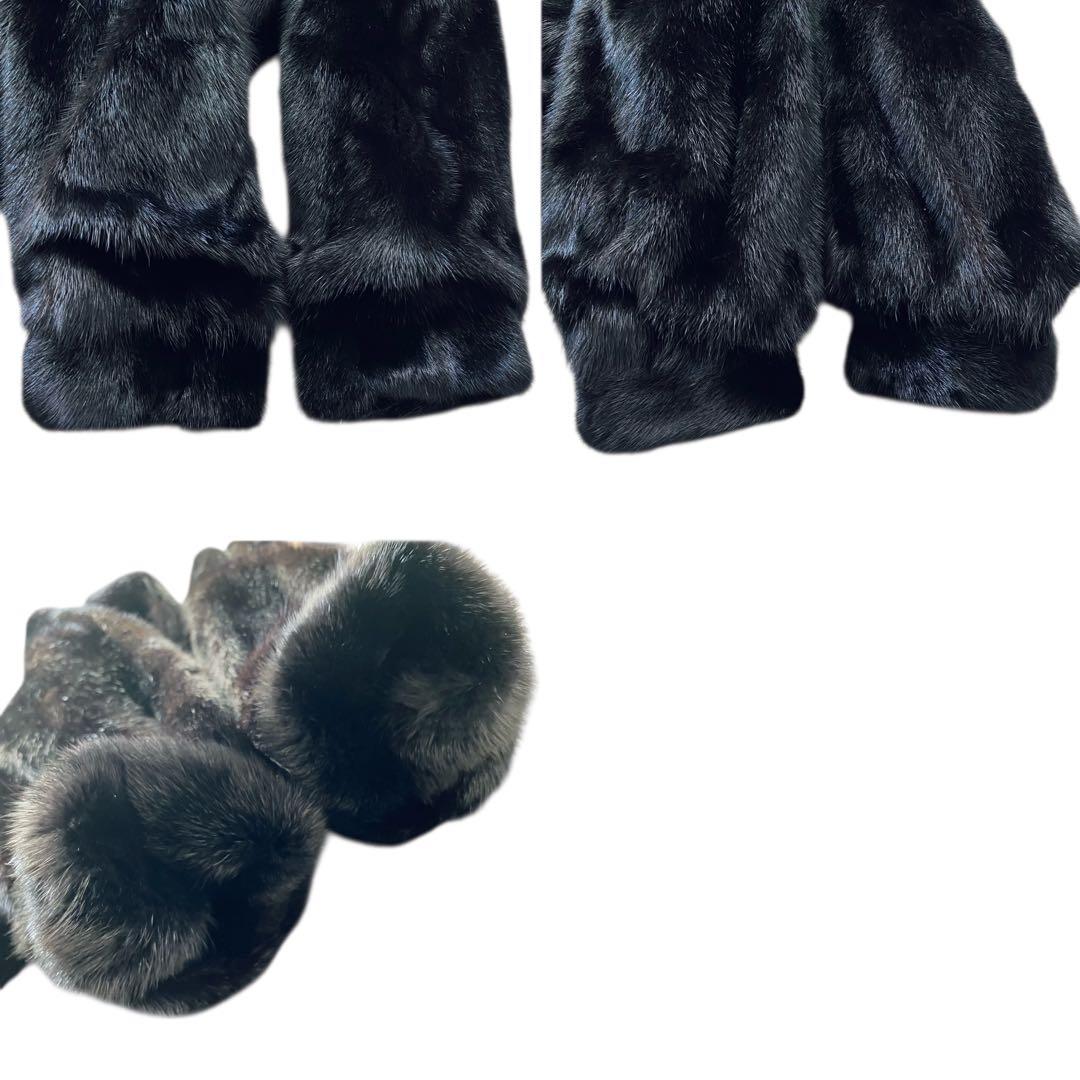 MOONBAT FOND ムーンバット【高級素材】ブラックミンク ロングコート