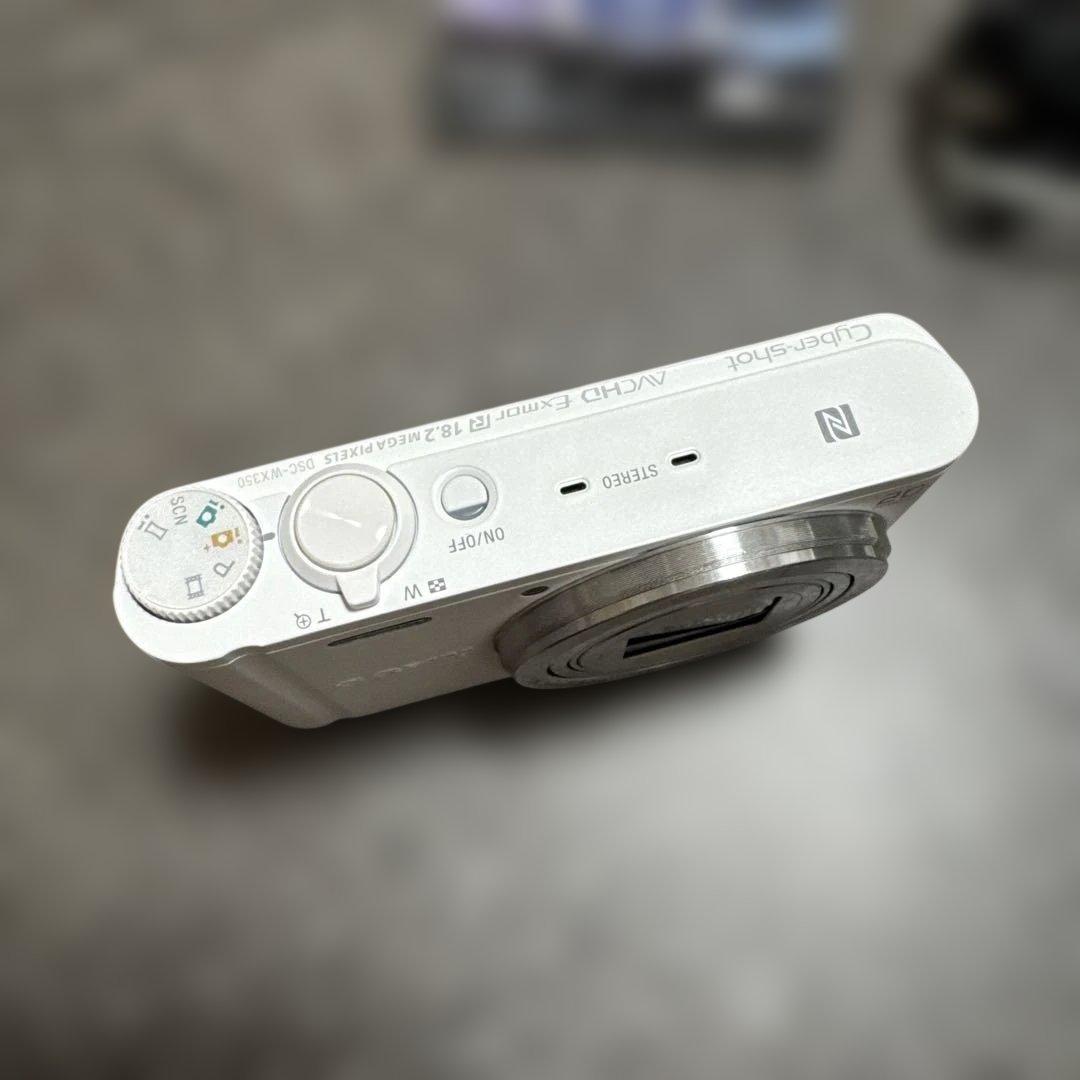 美品　SONY サイバーショット dsc-wx350 （白）　バッテリー2個