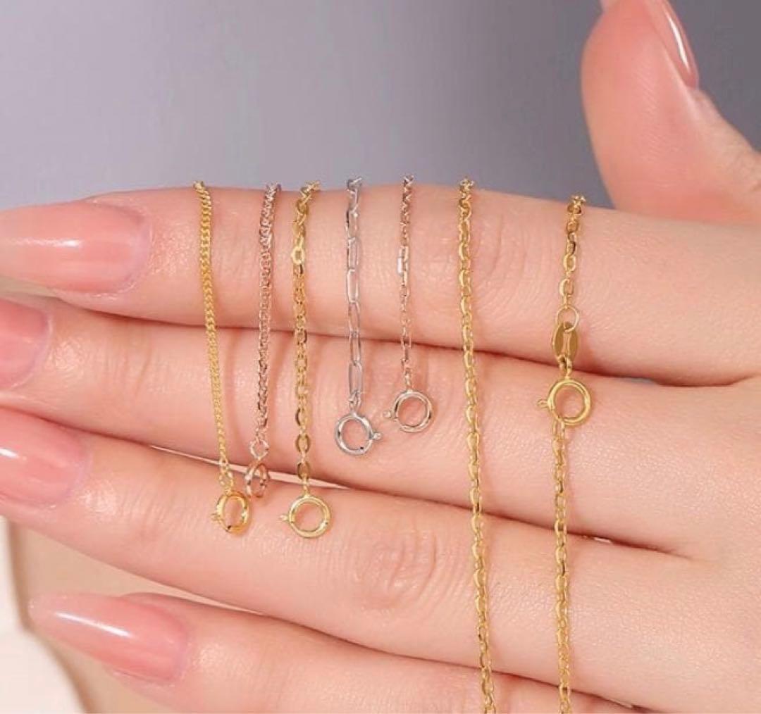 K18WG 0.8mm 5センチ