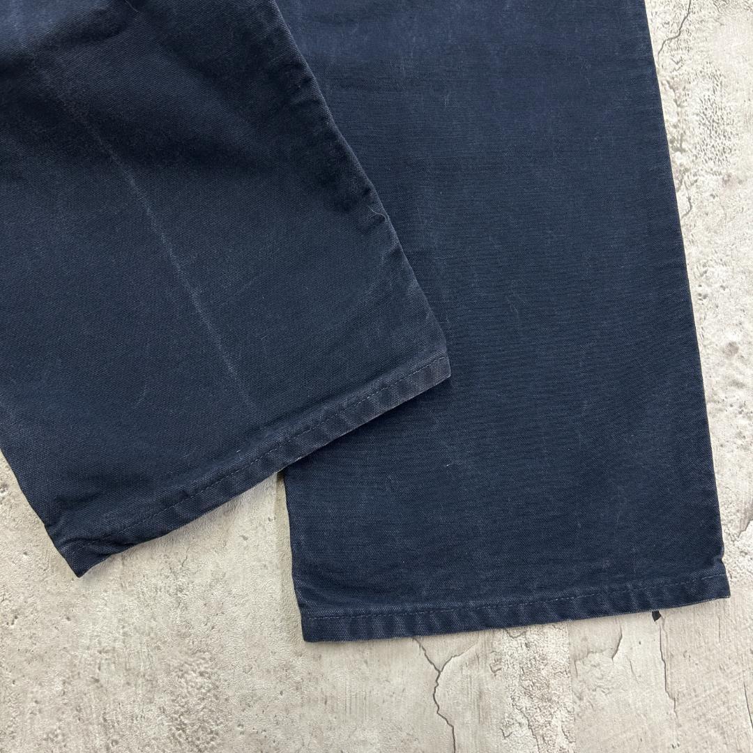 h*読様 カーハート　ダック　ペインターパンツ　ダンガリーフィット　古着　ネイビ