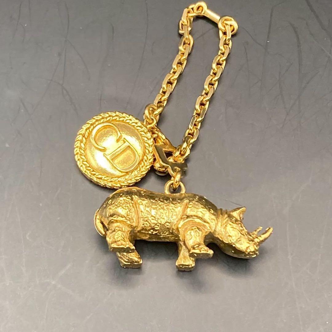 【美品】超稀少　クリスチャンディオール　ヴィンテージ　アニマル　チャーム　CD