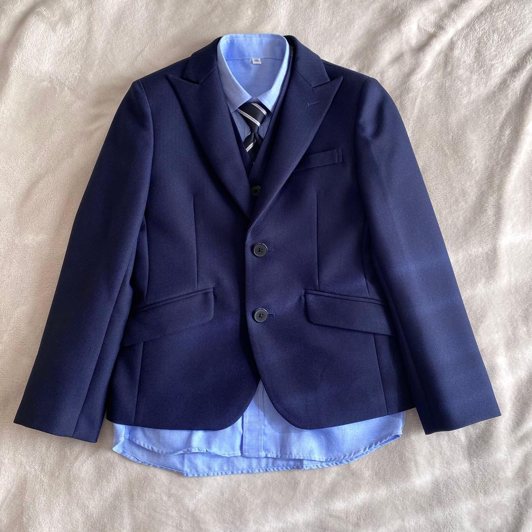 【極美品】ワンダーファクトリー スーツセット 140 5点セット ベスト付き