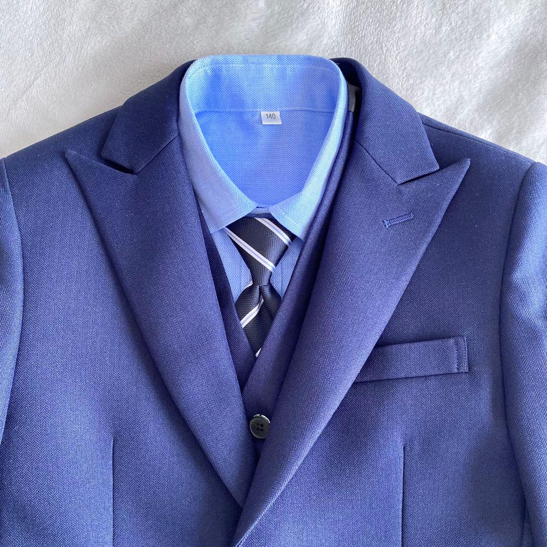 【極美品】ワンダーファクトリー スーツセット 140 5点セット ベスト付き