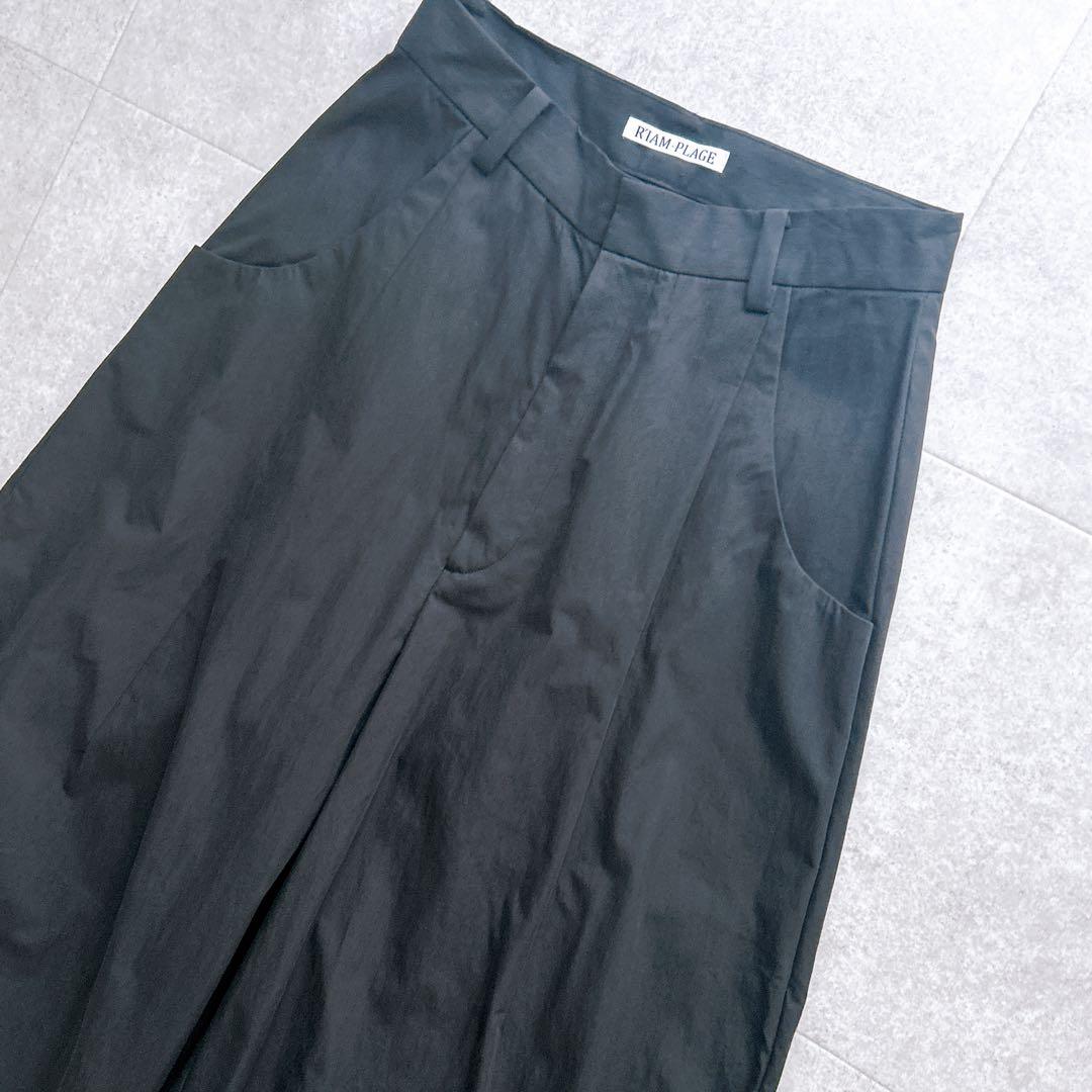 【2024SS 極美品✨】R’IAM Plage バルーンチノパンツ 黒 完売品