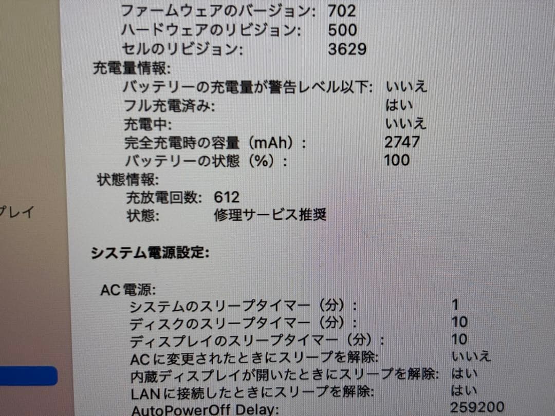 MacBook 12インチ　A1534 256GB Retina SSD