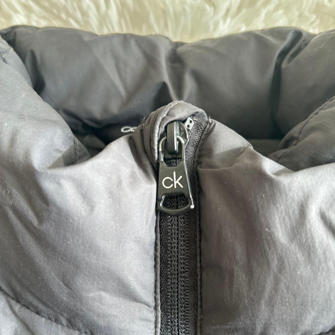 カルバンクライン ダウンジャケット ブラック ビッグロゴ ダウン フェザー 近年