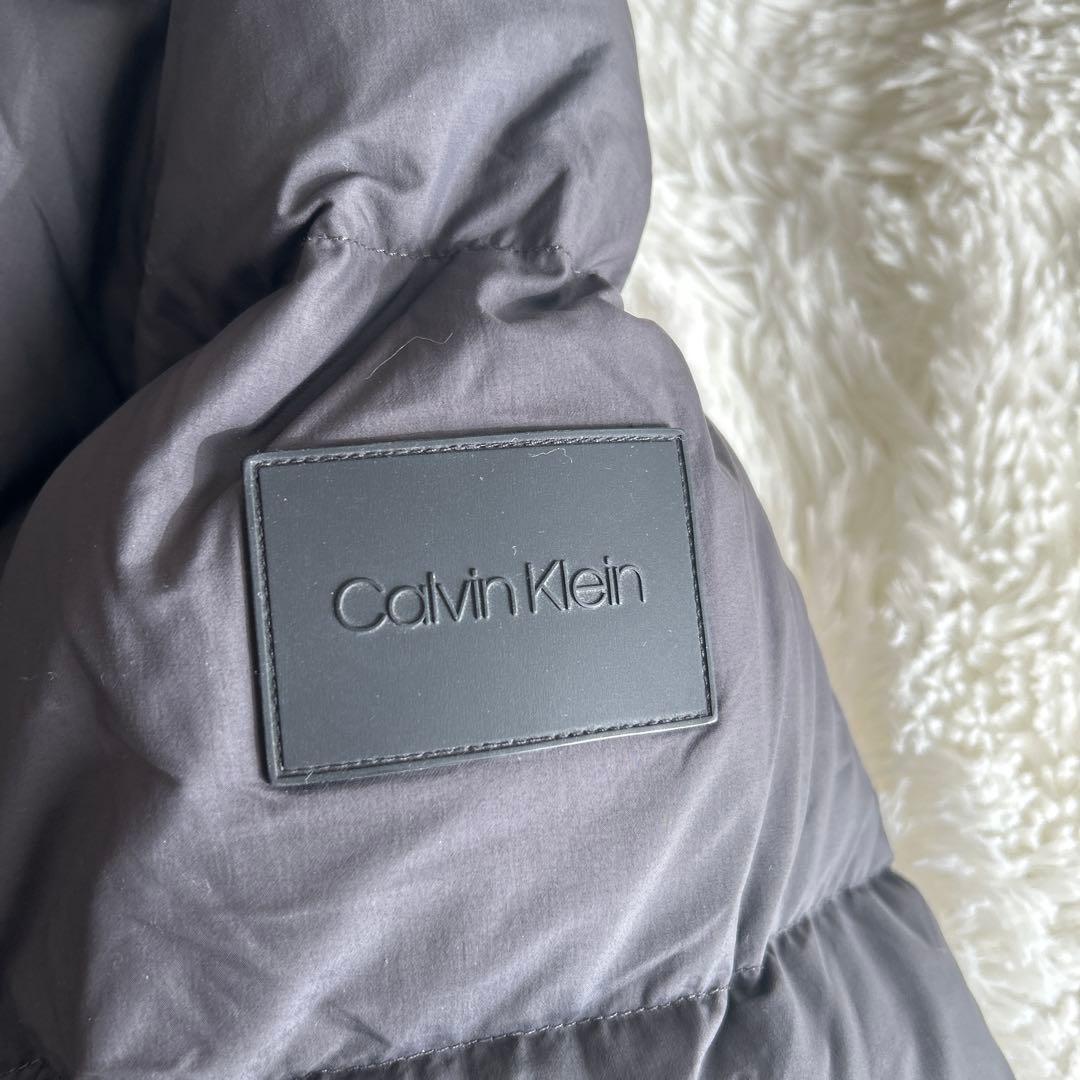 カルバンクライン ダウンジャケット ブラック ビッグロゴ ダウン フェザー 近年