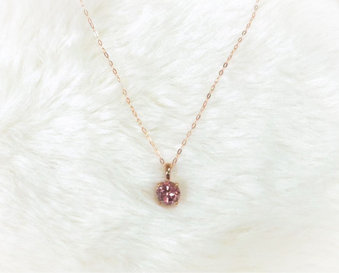 GSTV ピンクジルコン ネックレス 約1.00ct K18