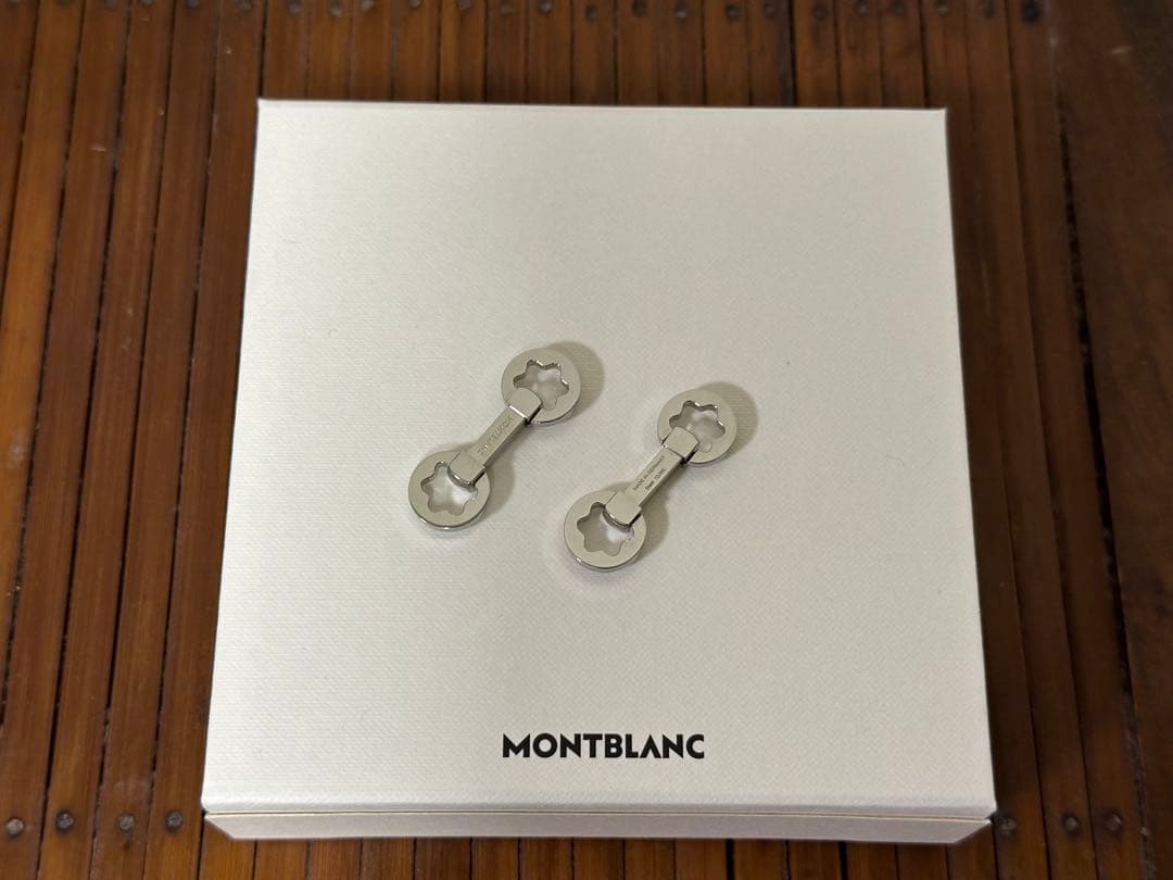 【新品未使用】MONTBLANC ステンレスカフリンクス