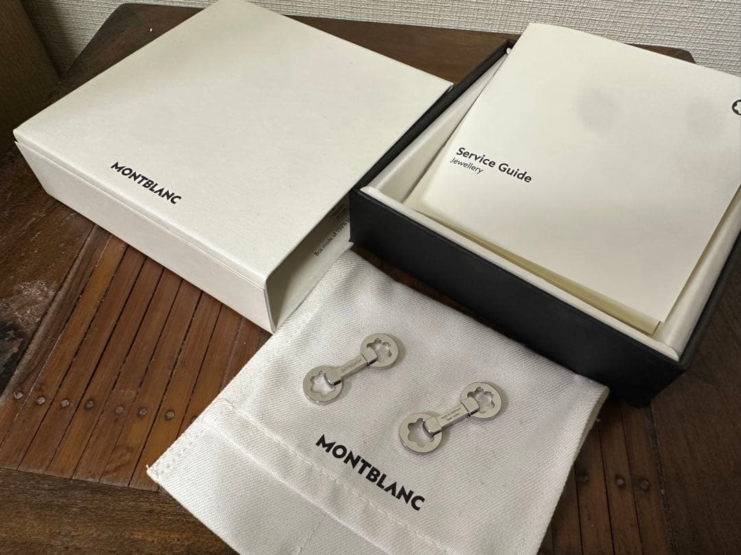 【新品未使用】MONTBLANC ステンレスカフリンクス