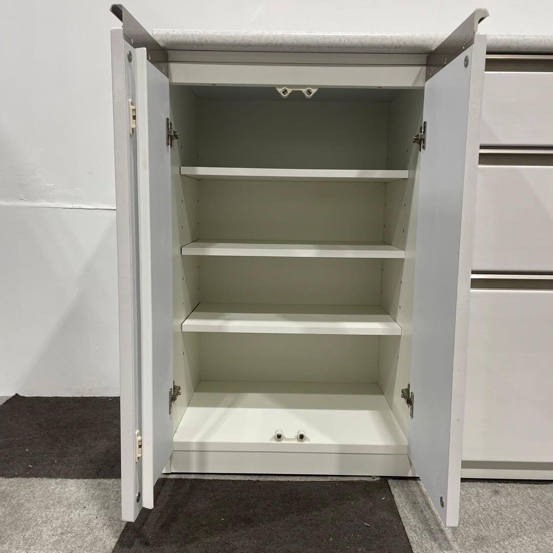 NITORI カウンター アルミナ2 収納 棚 幅140cm 家具Ap2093