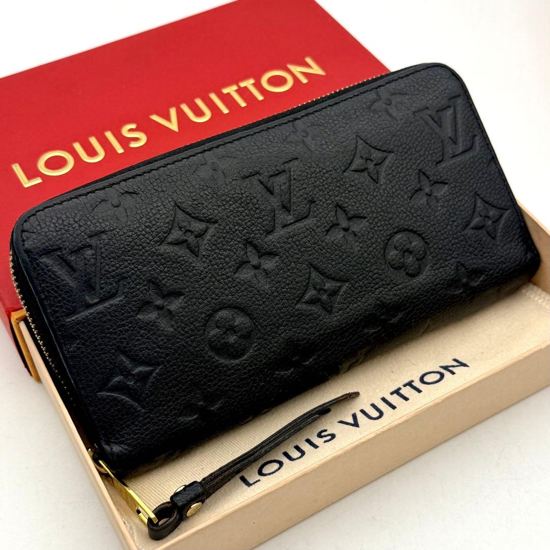 【極上美品】ルイヴィトン モノグラム アンプラント ジッピーウォレット ノワール