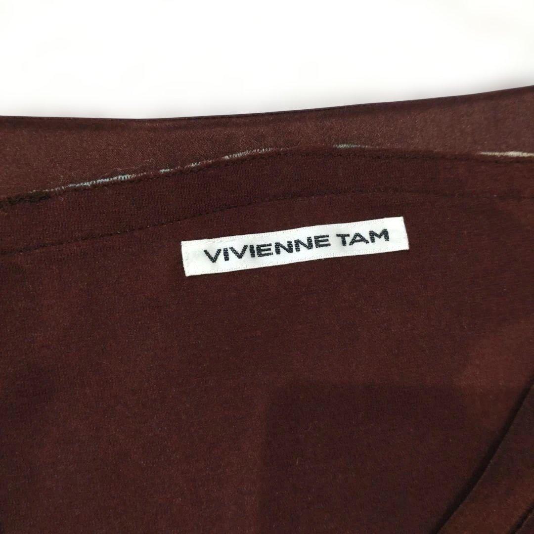 VIVIENNE TAM 花柄プリント 五分袖 チュニック　タグ付き