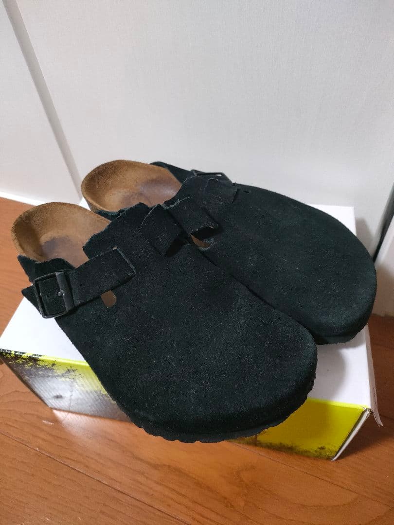 ビルケンシュトック　ボストン　42 スエード　ブラック
