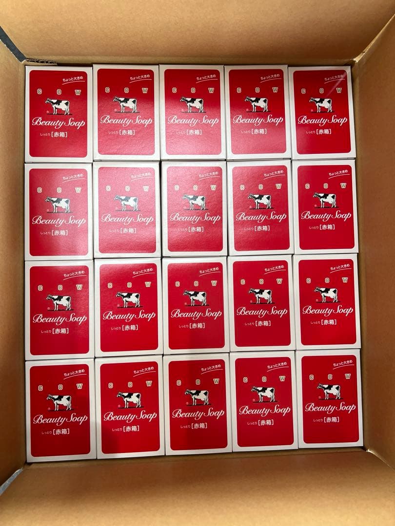 牛乳石鹸BEAUTY SOAP 化粧石鹸カウブランド赤箱a1一箱100個125g