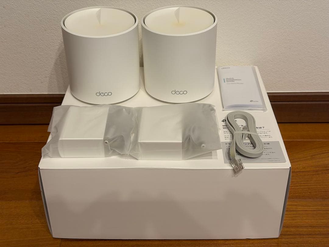 TP-LINK Deco X60 2個セット (メッシュwifi,wifi6)