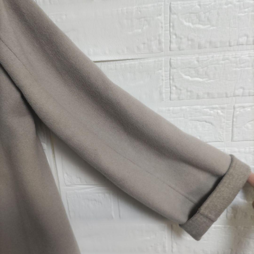 23区　ウールアンゴラ フーデットリバーコート ショート