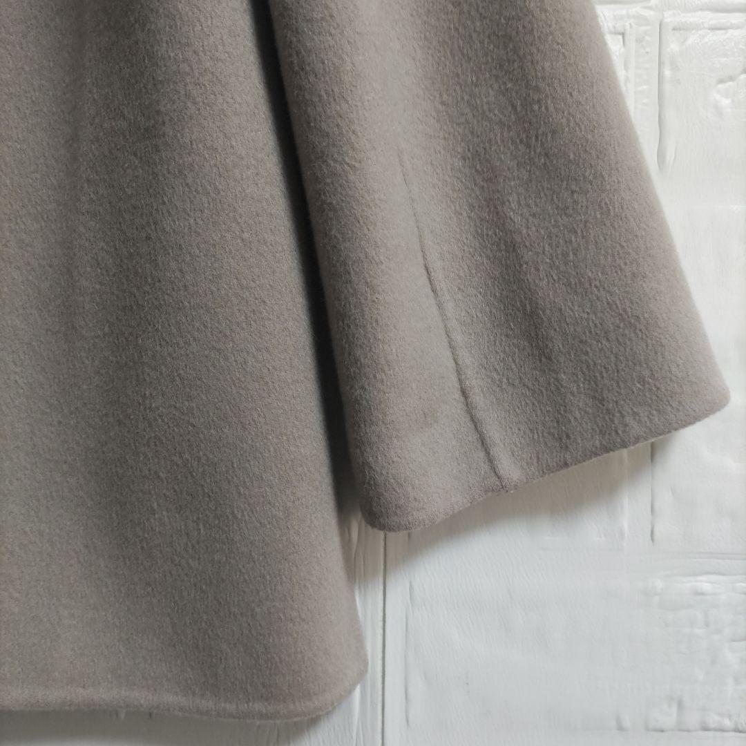 23区　ウールアンゴラ フーデットリバーコート ショート