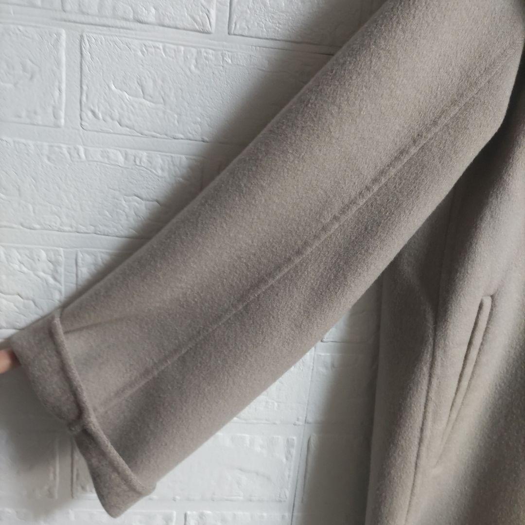 23区　ウールアンゴラ フーデットリバーコート ショート