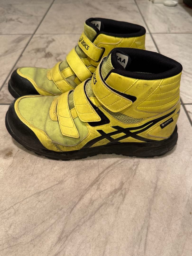 asics ウィンジョブCP601 G-TX 安全靴フラッシュイエロー×ブラック
