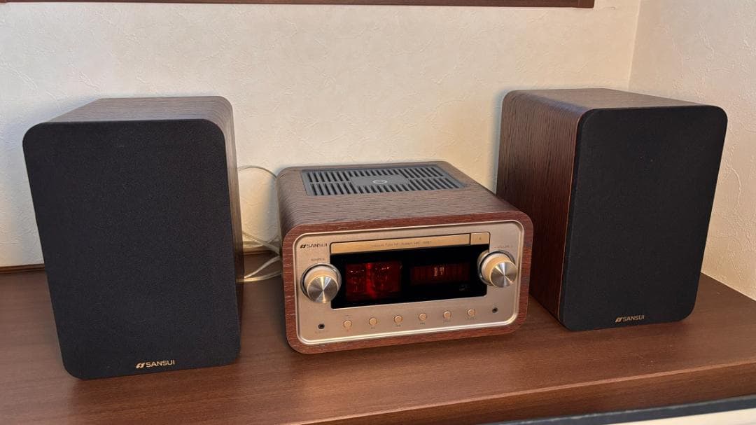 SANSUI 真空管アンプ搭載 SMC-300BT CDステレオシステム 極美品
