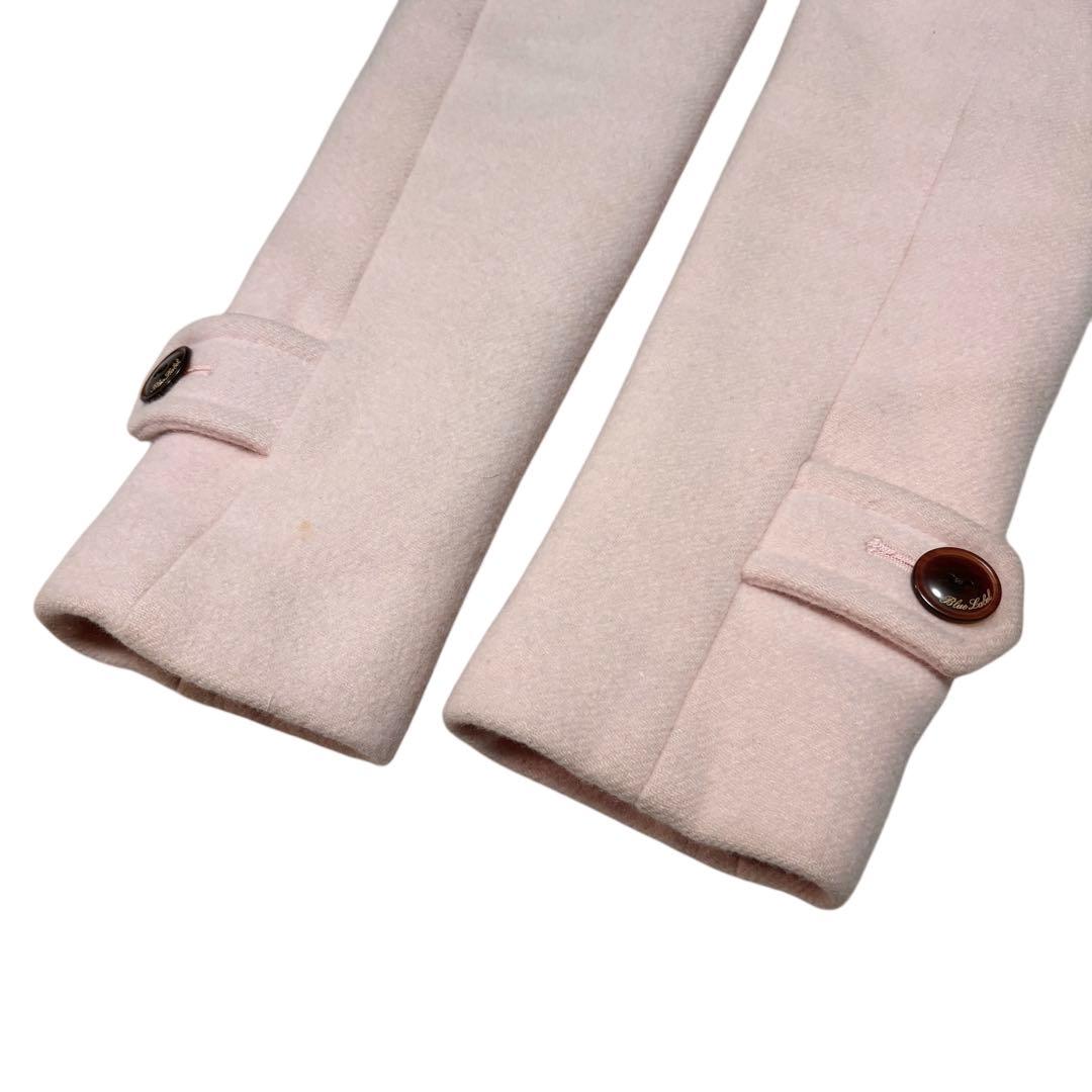 美品 BURBERRY バーバリ アンゴラ カシミヤ コート ノバチェック M