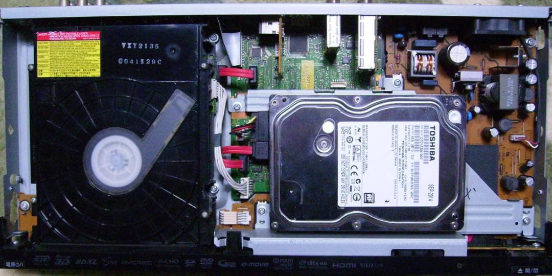 Panasonic DIGA DMR-BWT510（1TB増量換装）