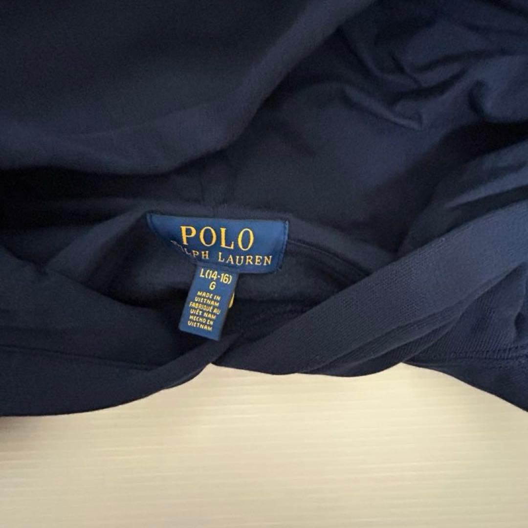 Polo Ralph Laurenビックポニー刺繍裏起毛パーカーL boys