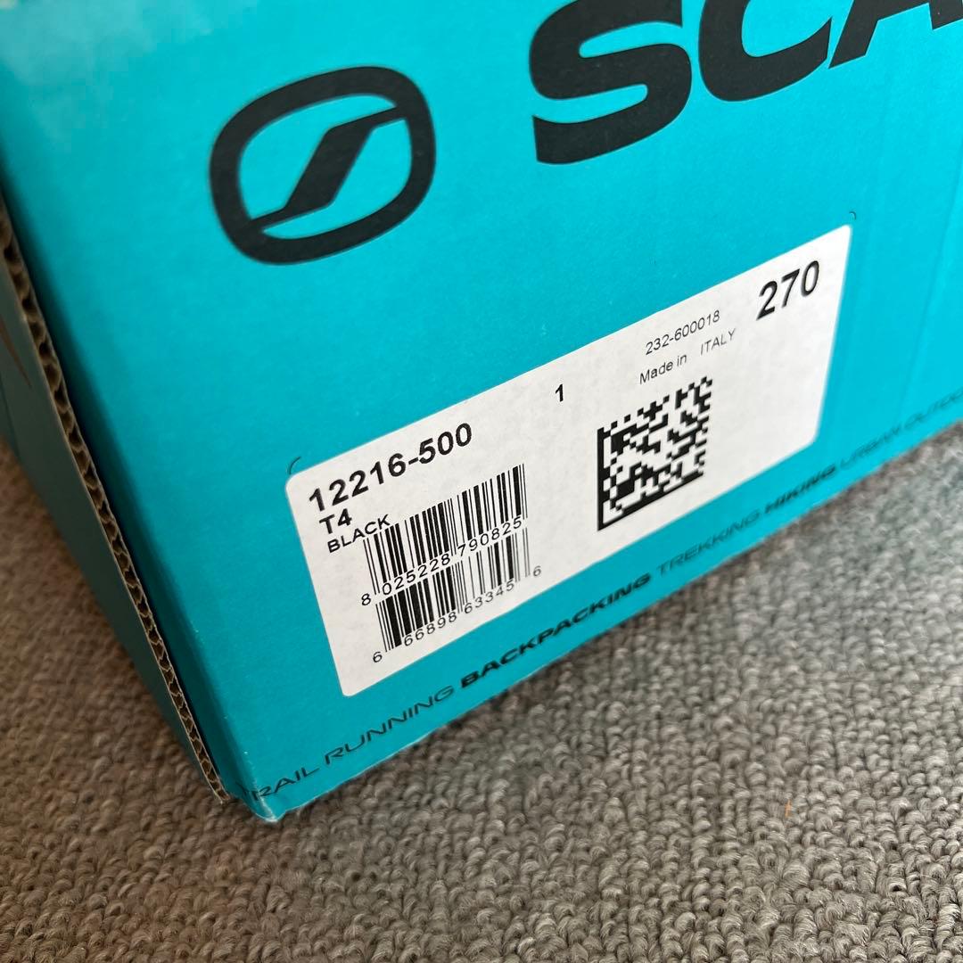 SCARPA T4 テレマークブーツ 27センチ ブラック　未使用品です。