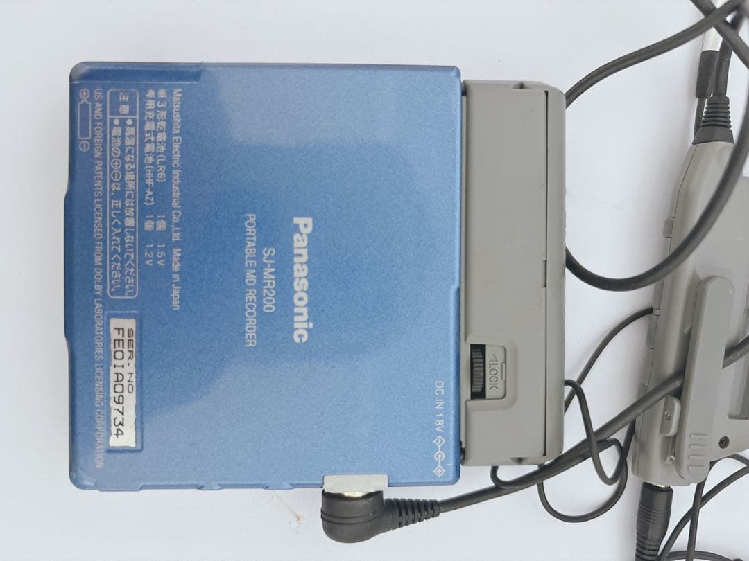 パナソニック MDプレーヤー SJ−MR200 通電確認OK