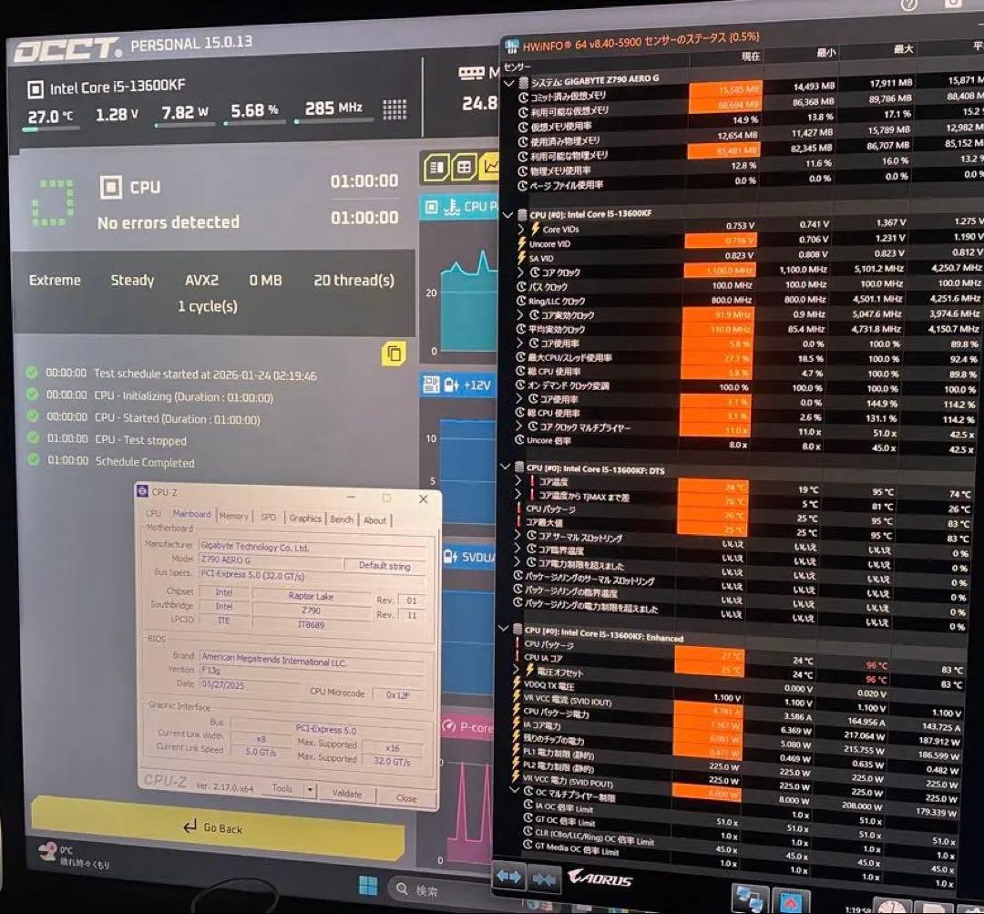 ⚠️概要必読 GIGABYTE Z790 AERO G LGA1700
