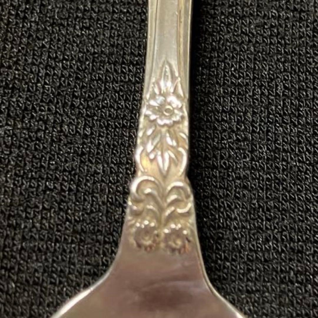 三越　シルバースプーン　銀スプーン　シルバー950 梅　ウメ　マリーゴールド