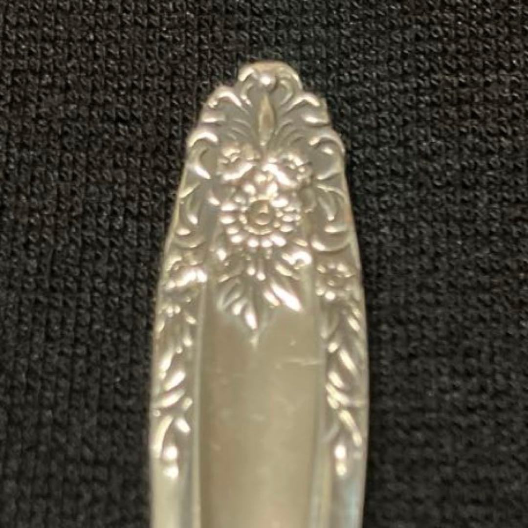 三越　シルバースプーン　銀スプーン　シルバー950 梅　ウメ　マリーゴールド