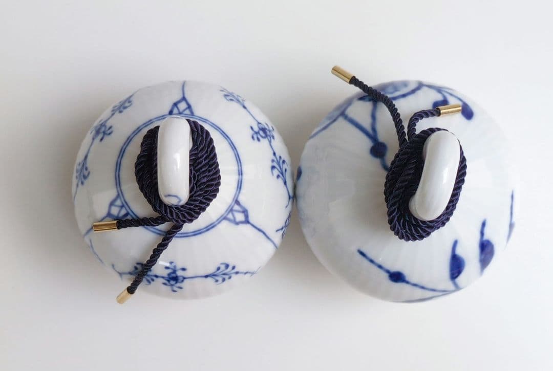 ロイヤルコペンハーゲン　オーナメント　ブルーフルーテッド プレイン&メガ