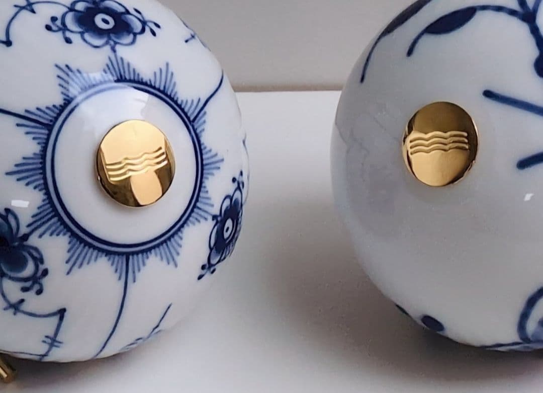 ロイヤルコペンハーゲン　オーナメント　ブルーフルーテッド プレイン&メガ