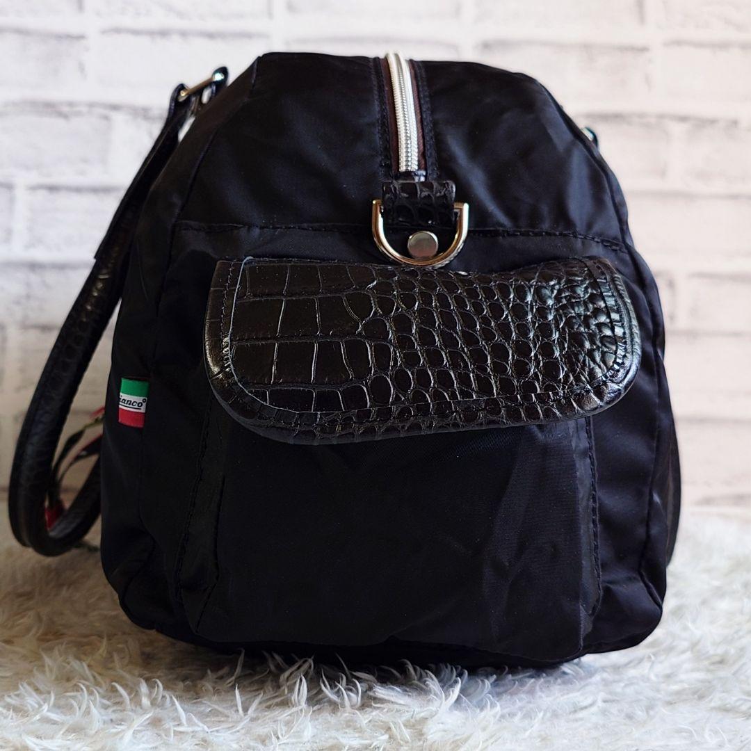 新品未使用 タグ付き オロビアンコ 2way ボストンバッグ 型押クロコ 大容量