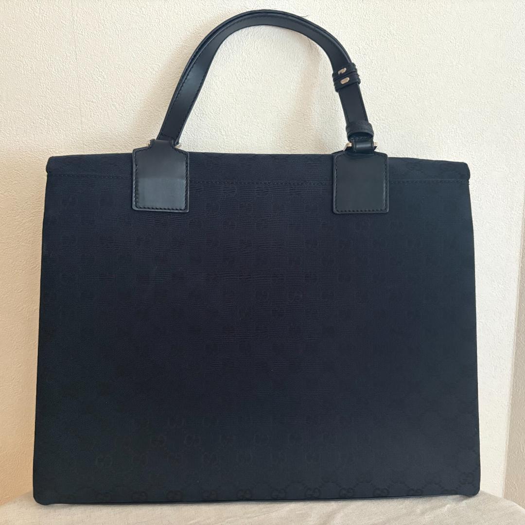 【値下げ】GUCCI ブラック ビジネスバッグ
