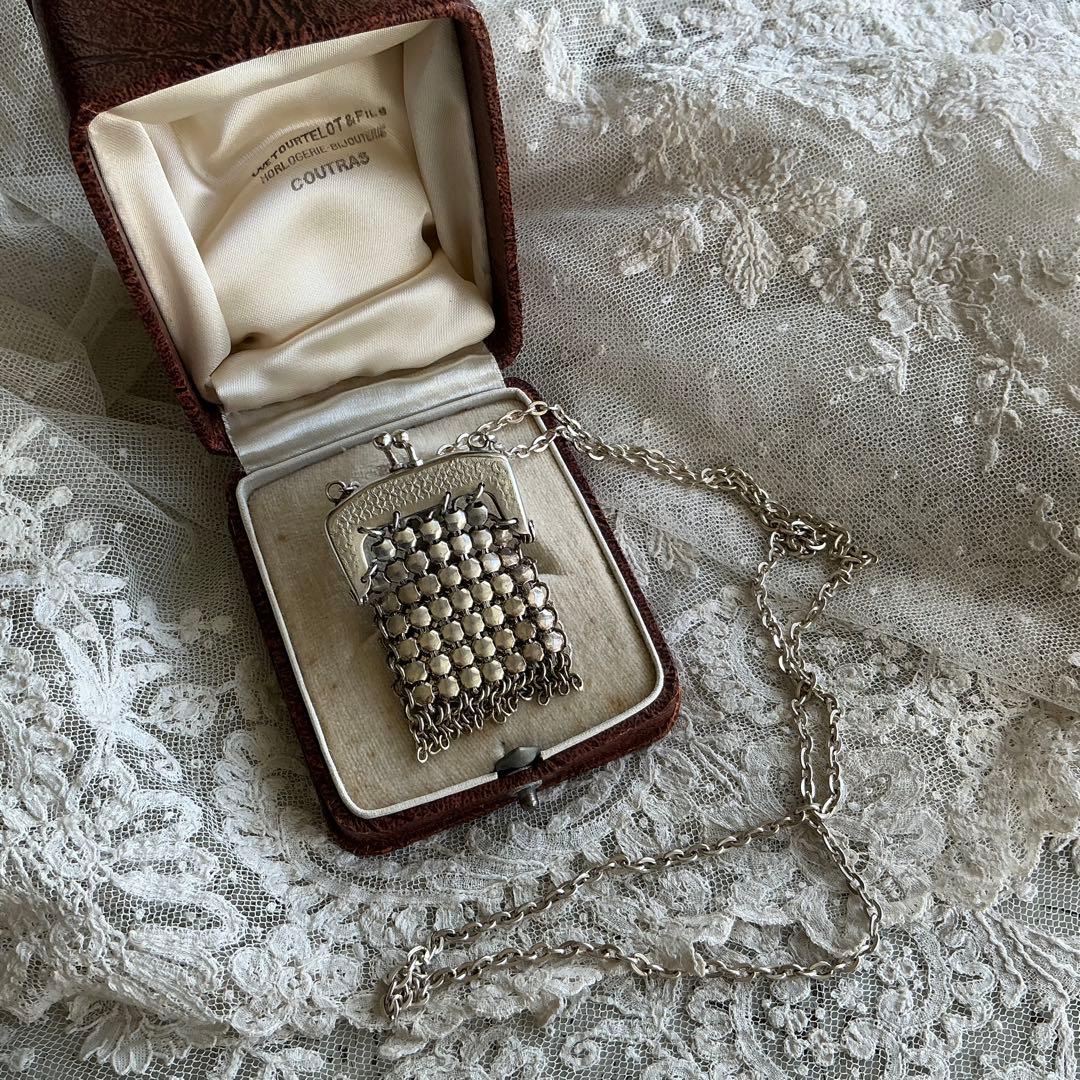 フランスアンティーク　パース　子供用　ペンダント　ミニチュア　ドール用にも