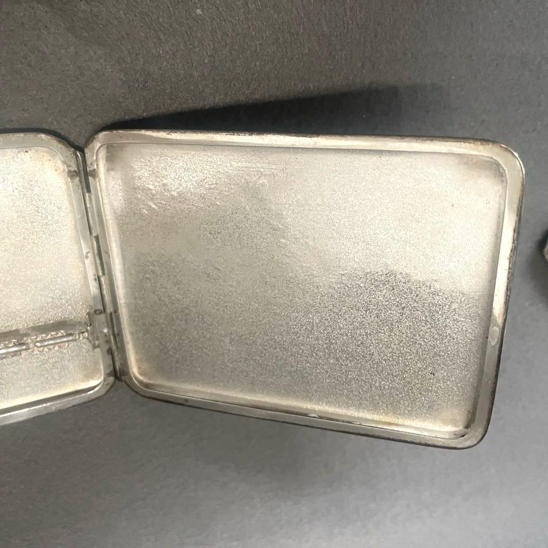 【F】銀製 SILVER シルバー シガレットケース タバコケース ヴィンテージ