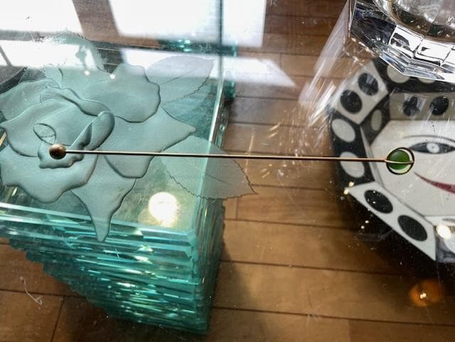 クリアガラス アイスバケツ ゴールドアクセント