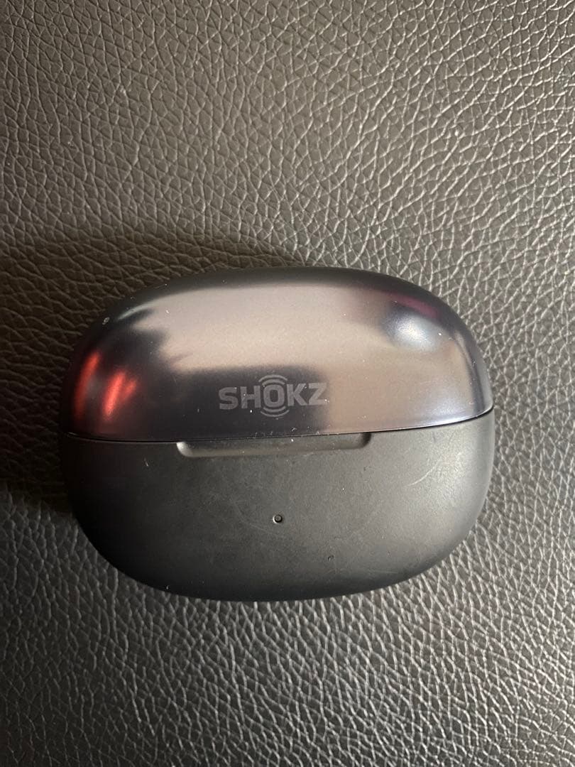 SHOKZ OpenDots ONEワイヤレスイヤホン ブラック 充電ケース付き