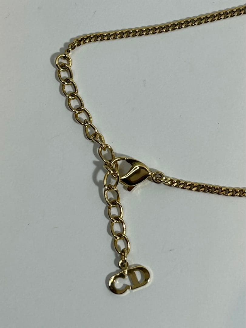 ★美品　ディオール　ロゴ ゴールドネックレス ヴィンテージ　イヤリングセット