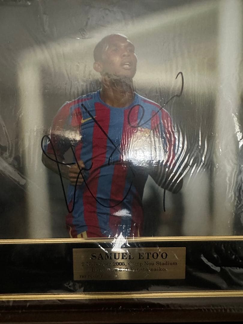 サミュエル・エトー サイン入り写真 記念品