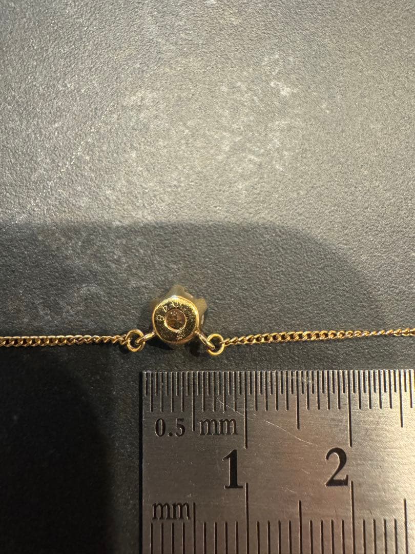 ダイヤモンド　ネックレス　K18 一粒　ゴールド　シンプル