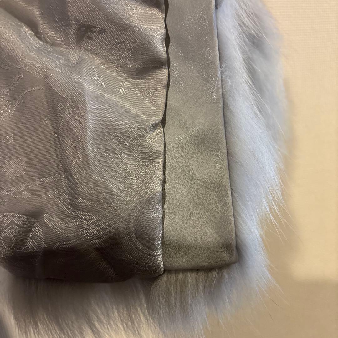 高級リアルファー ジャケット 定価15万円 程グレー系 毛皮 アウター