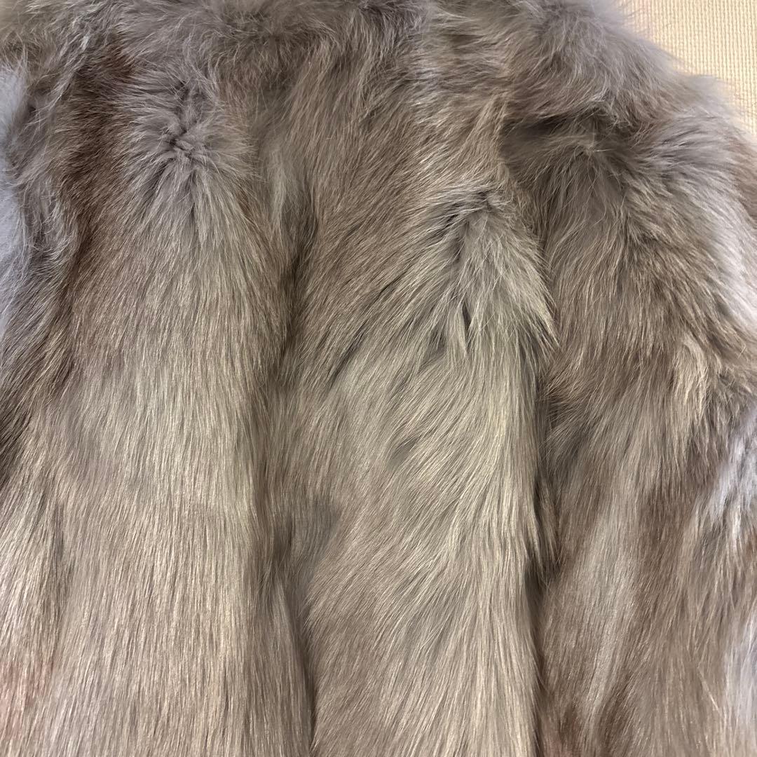 高級リアルファー ジャケット 定価15万円 程グレー系 毛皮 アウター