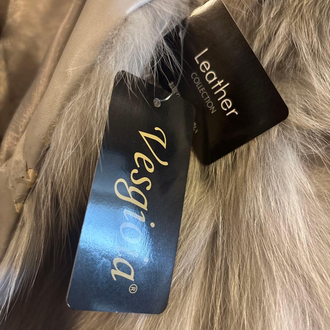 高級リアルファー ジャケット 定価15万円 程グレー系 毛皮 アウター