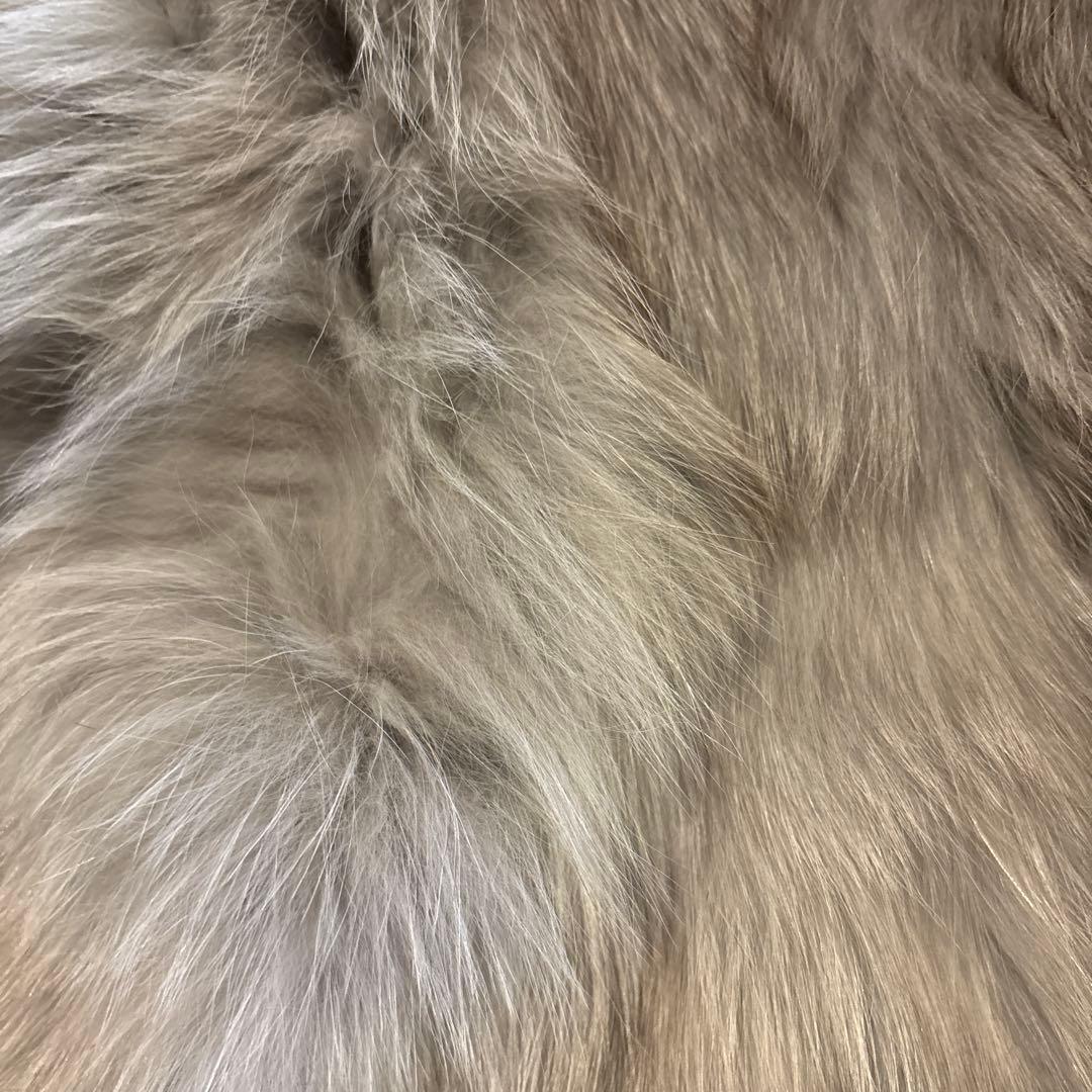 高級リアルファー ジャケット 定価15万円 程グレー系 毛皮 アウター