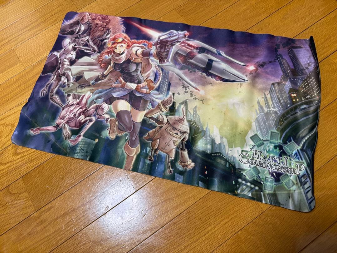 遊戯王 はっちCS Kozmo プレイマット 訳あり品